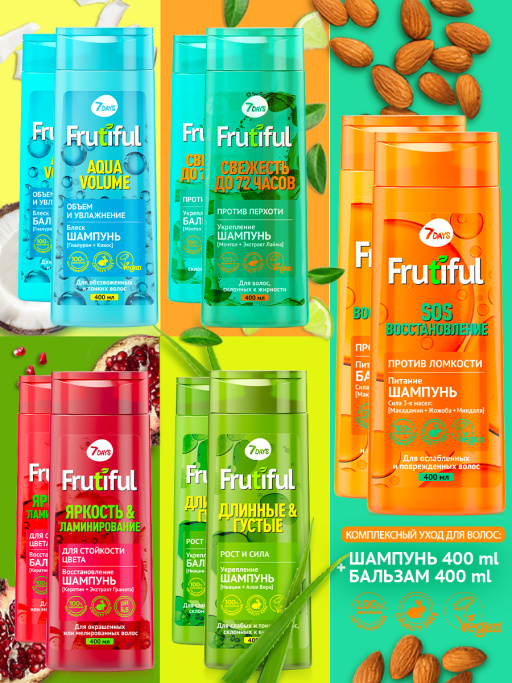 Шампунь для волос против перхоти СВЕЖЕСТЬ ДО 72 ЧАСОВ