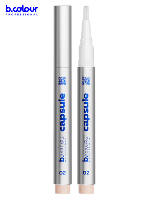 Консилер для лица и глаз увлажняющий / 02 Vanilla, B.COLOUR PROFESSIONAL CAPSULE