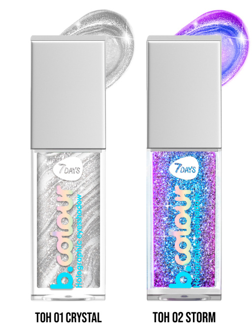 Тени для век жидкие блестящие мерцающие / 02 STORM