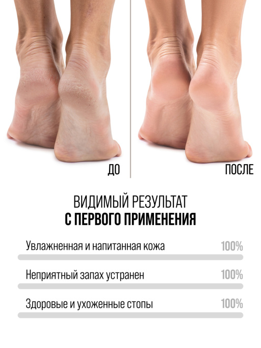 Крем для ног увлажняющий с комплексом масел и пантенолом