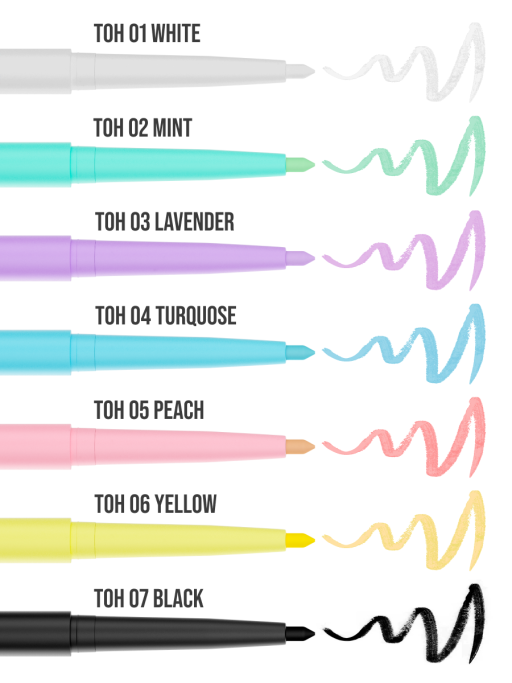 Карандаш для глаз каял водостойкий автоматический лайнер / 07 BLACK