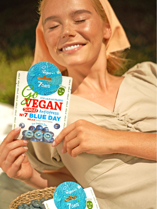 Маска для лица тканевая relax Sunday BLUE DAY