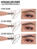 Карандаш для бровей коричневый автоматический + щеточка 2в1 / 02 LIGHT BROWN