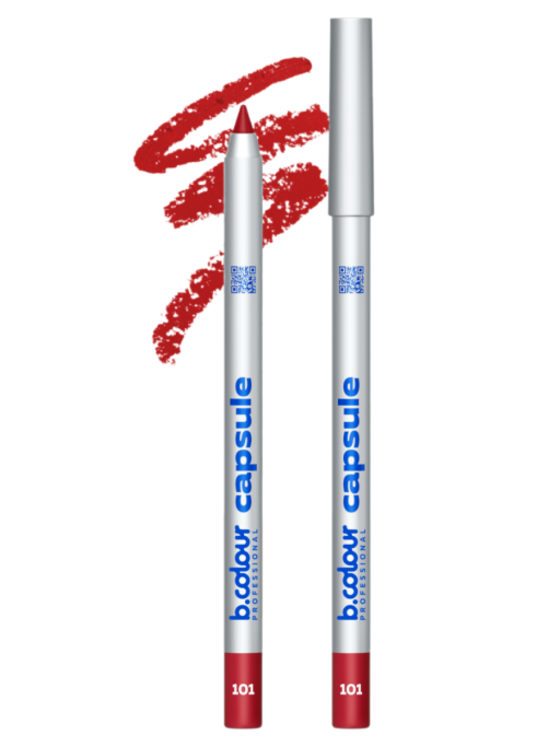 Карандаш для губ стойкий / 101 (красный), B.COLOUR PROFESSIONAL CAPSULE