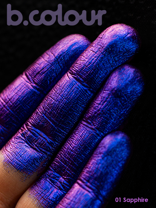 Тени для век жидкие блестящие хамелеон / 01 SAPPHIRE