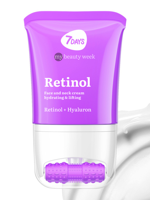 Крем для лица, шеи и зоны декольте Увлажнение & Лифтинг с 3D массажером RETINOL