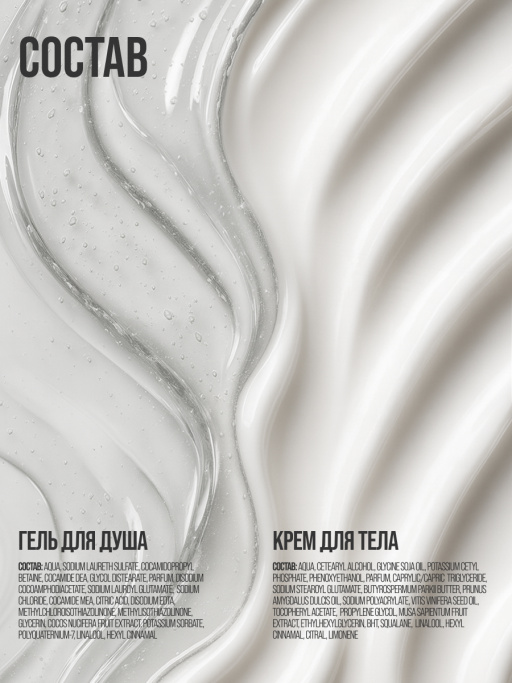 Набор косметики для ухода, гель для душа и крем для тела BEAUTY ANGEL