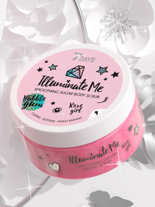 Смягчающий сахарный скраб для тела Rose girl