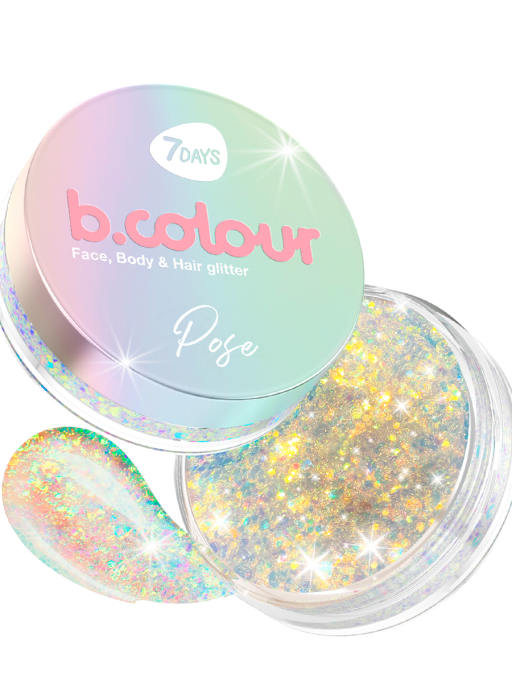 Глиттер для лица, глаз, волос, тела / 01 POSE