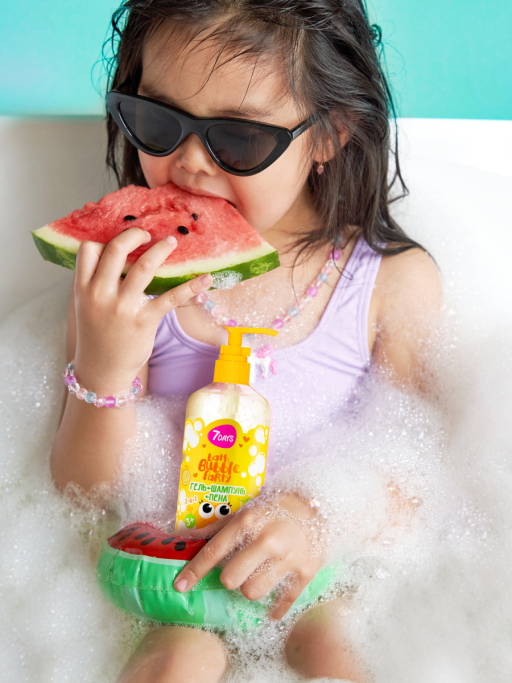 Гель для душа, детский шампунь 400 ML, набор косметики с ароматом Дыни