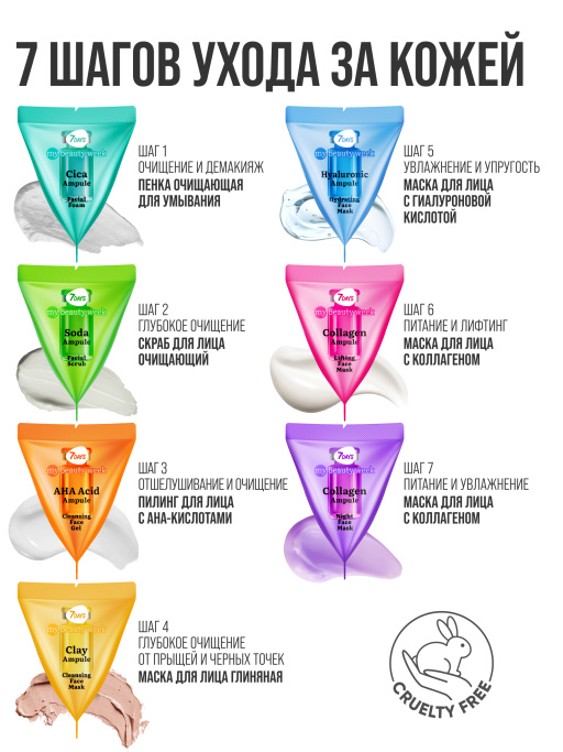 Набор косметики для ухода 10в1 Travel with me