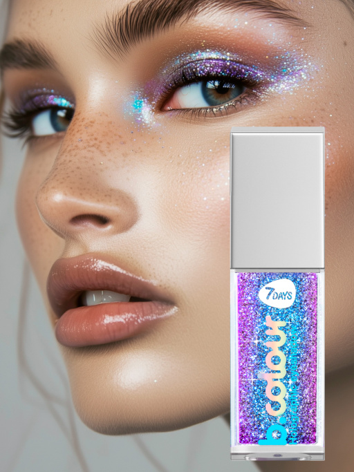 Тени для век жидкие блестящие мерцающие / 02 STORM