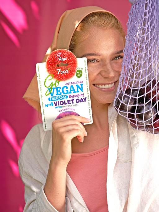 Маска для лица тканевая fresh Thursday VIOLET DAY