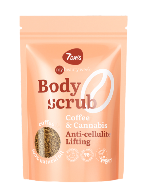 Скраб для тела антицеллюлитный от растяжек кофейный с маслами COFFEE&CA, MY BEAUTY WEEK