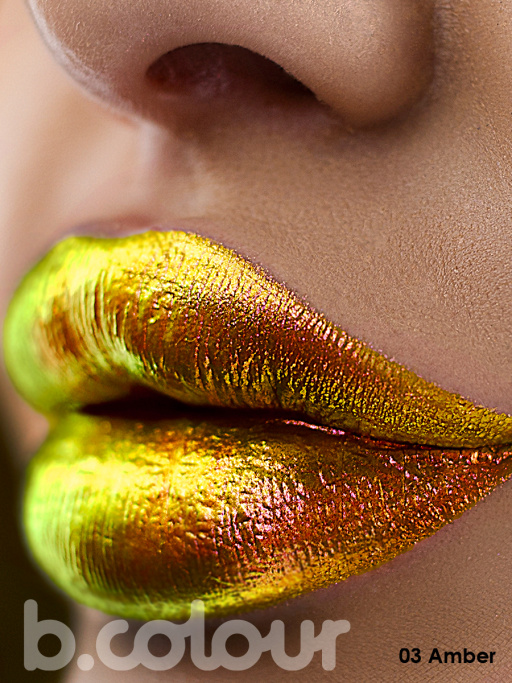 Тени для век жидкие блестящие хамелеон / 03 AMBER