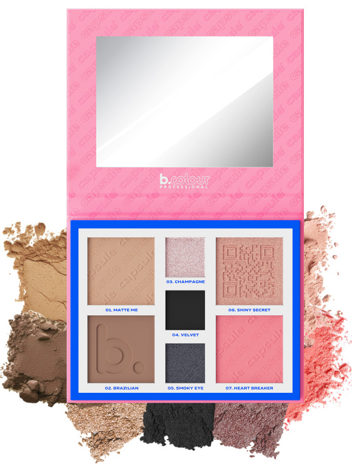 Палетка для лица и глаз контурирующая 02, B.COLOUR PROFESSIONAL