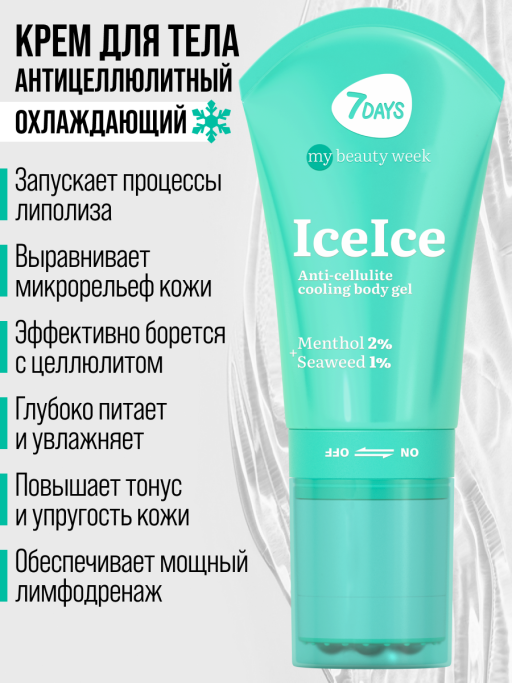 Крем для тела антицеллюлитный, массажер для похудения тела ICEICE