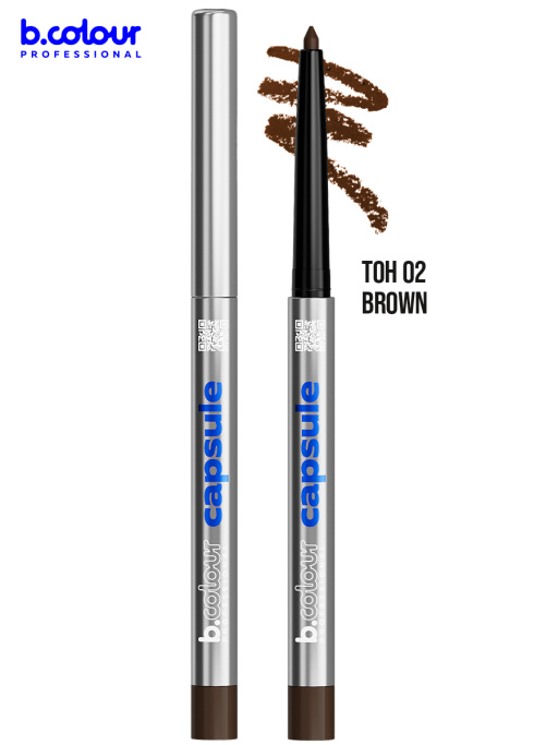 Карандаш для глаз каял гелевый 02, B.COLOUR PROFESSIONAL
