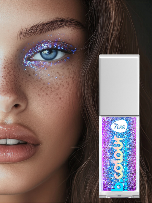 Тени для век жидкие блестящие мерцающие / 02 STORM