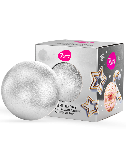 Бомбочка для ванны с ароматом 7DAYS SILVER BELLS