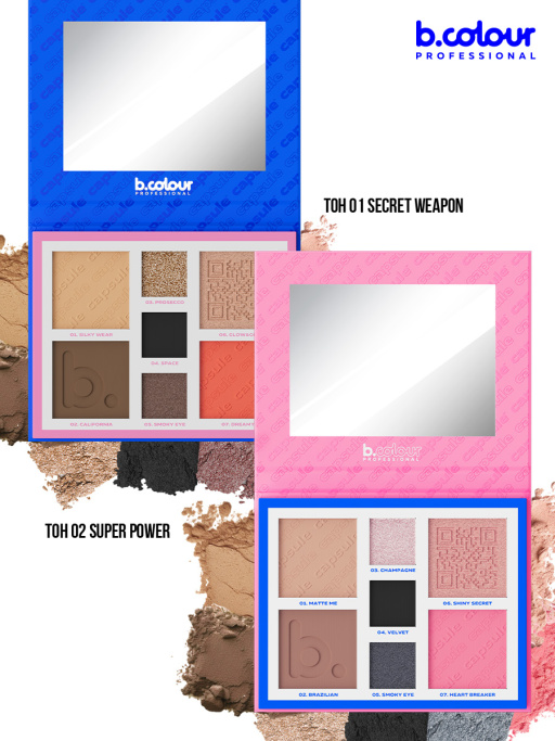 Палетка для лица и глаз контурирующая 01, B.COLOUR PROFESSIONAL