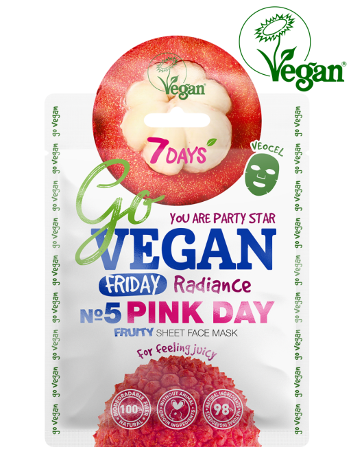 Маска для лица тканевая fruity Friday PINK DAY