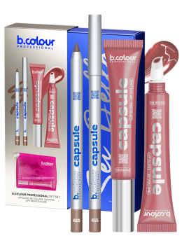 Набор косметики, блеск для губ увлажняющий, карандаш для губ нюдовый TI AMO