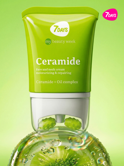 Крем для лица увлажняющий с Церамидами, массажер 2В1, 80 мл