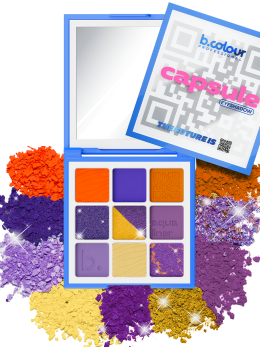 Тени для век матовые блестящие, палетка 01 Eye contact, B.COLOUR PROFESSIONAL CAPSULE