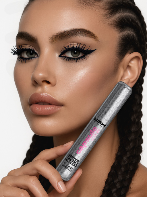 Тушь для ресниц сыворотка с пептидами, термотушь, укрепление и рост / ULTRA BLACK, B.COLOUR PROFESSIONAL 