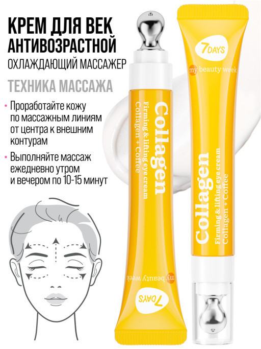 Крем для век антивозрастной от морщин COLLAGEN 100%