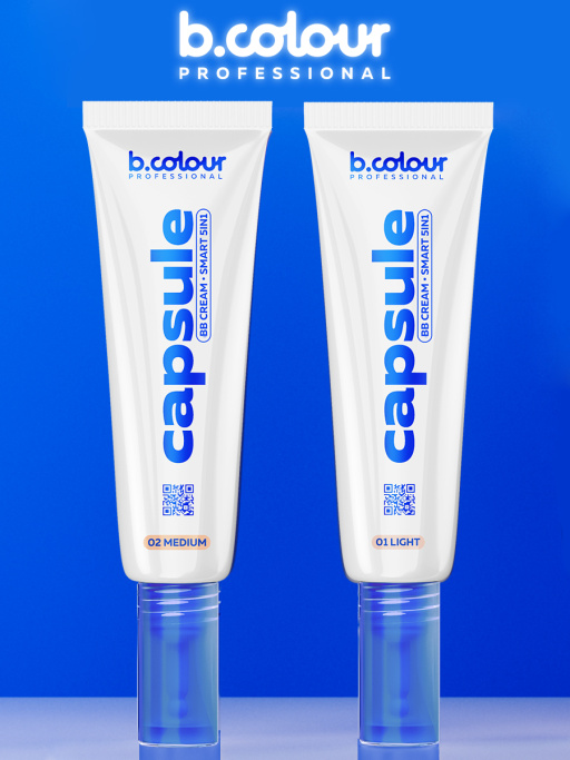 BB крем для лица против несовершенств 5в1 / 02 Medium, B.COLOUR PROFESSIONAL CAPSULE