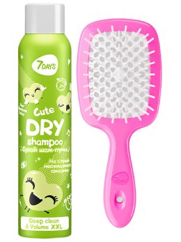 Сухой шампунь и расческа Набор для волос «На случай неожиданного свидания»