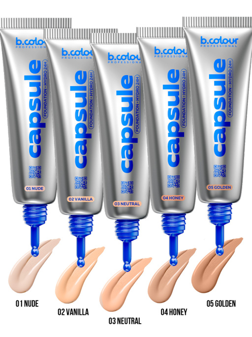 Тональный крем увлажняющий / 02 Vanilla, B.COLOUR PROFESSIONAL CAPSULE