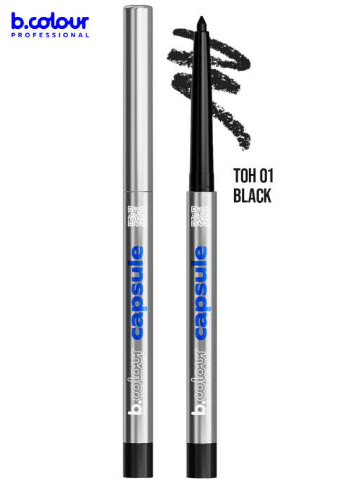 Карандаш для глаз каял гелевый 01, B.COLOUR PROFESSIONAL