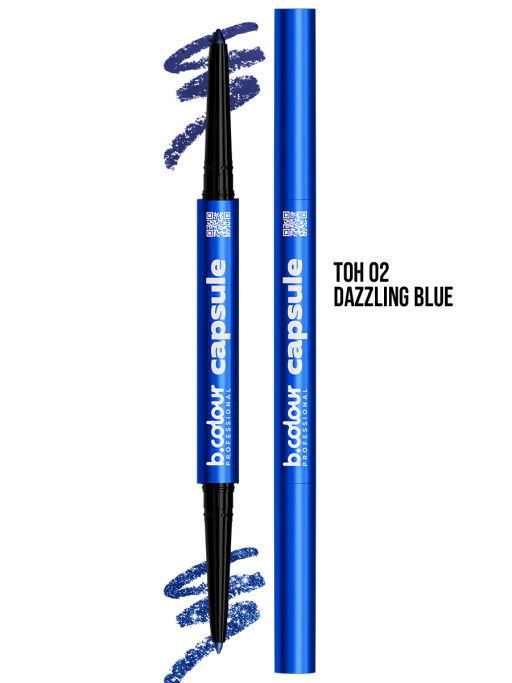 Карандаш для глаз каял 2в1 02, B.COLOUR PROFESSIONAL