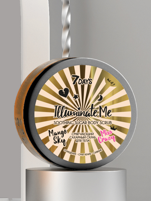 Смягчающий сахарный скраб для тела Miss Crazy
