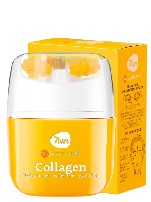 Крем для лица, массажер для лица 2в1