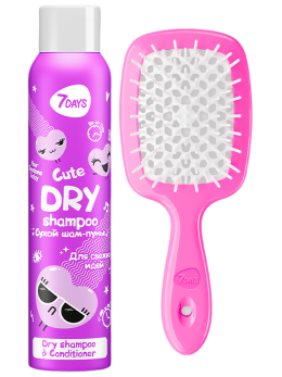 Сухой шампунь и расческа набор "Для свежих идей"