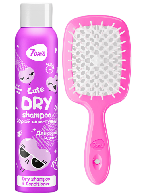 Сухой шампунь и расческа набор "Для свежих идей"