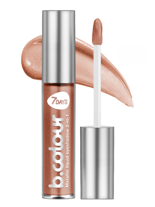 Тени для век жидкие блестящие с эффектом металлик / 02 HONEY