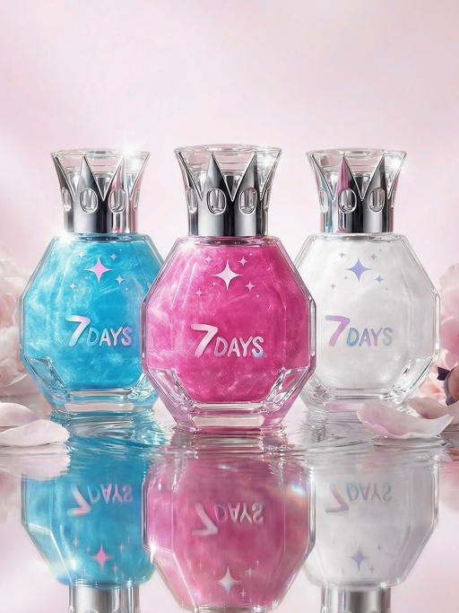 Духи женские с шиммером, набор 3 шт х 50 мл