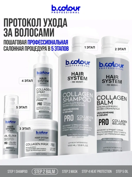 Бальзам для волос женский увлажняющий COLLAGEN 1000 мл