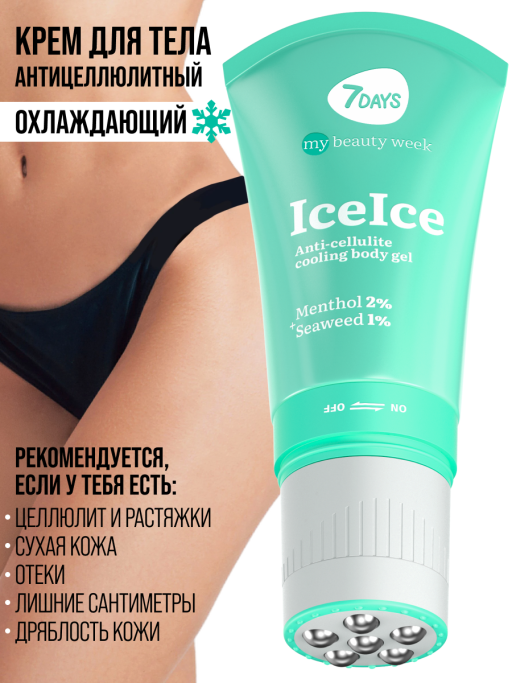 Крем для тела антицеллюлитный, массажер для похудения тела ICEICE