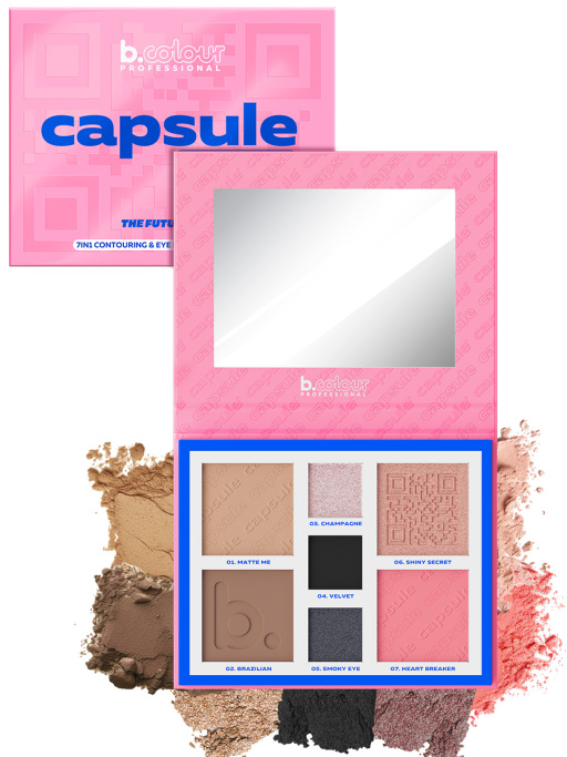 Палетка для лица и глаз контурирующая 02, B.COLOUR PROFESSIONAL