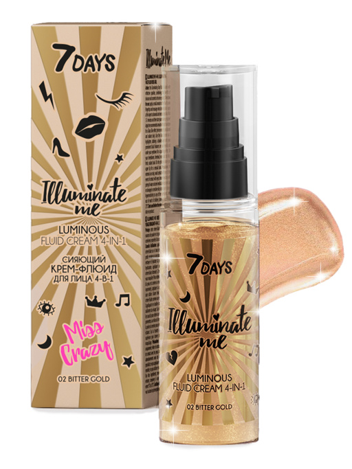 Праймер для лица 4-в-1 крем-флюид Miss Crazy