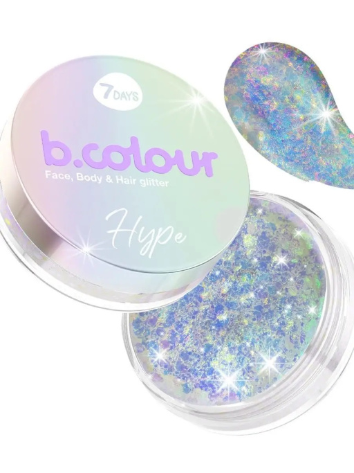Глиттер для волос, лица и тела / 02 HYPE