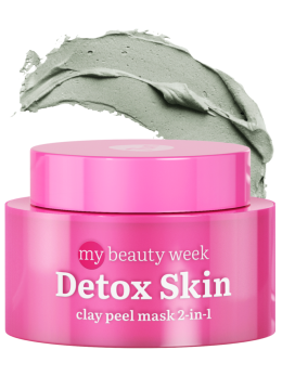 Глиняная маска для лица очищающая 2-в-1 DETOX SKIN Глиняная маска для лица очищающая 2-в-1 DETOX SKIN