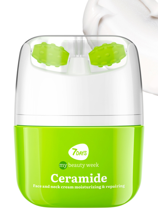 Крем для лица Увлажнение & Восстановление с 3D массажером CERAMIDE