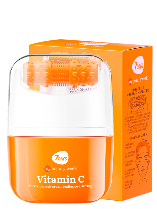 Крем для лица Сияние & Лифтинг с 3D массажером VITAMIN C